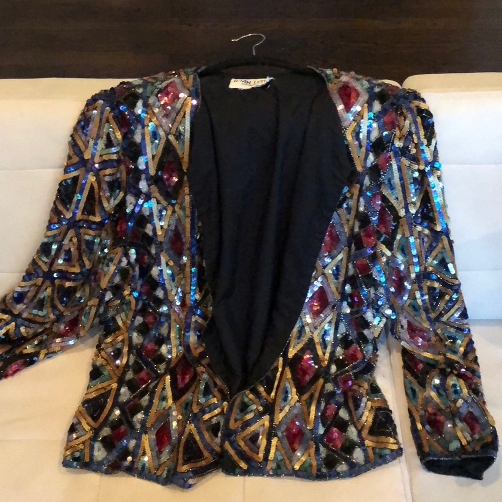 vintage sequin jacket